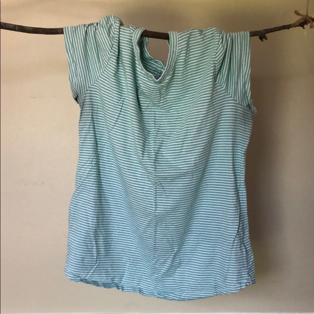 GAP Green stripe tee shirt